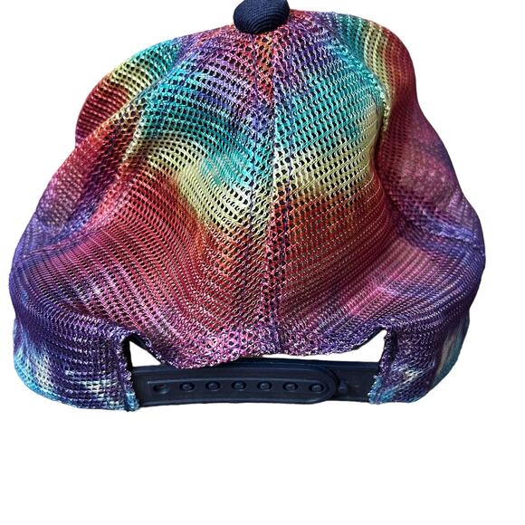 Tie Die Palm Tree Trucker Hat - Picture 3 of 6